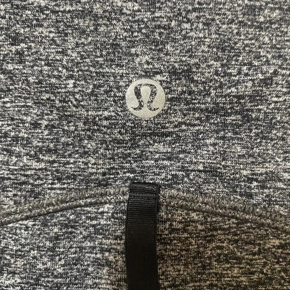 lululemon athletica Heathered Gray Full-Zip Training Jacket Size 8 Great cond